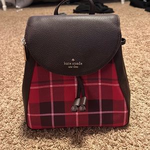Kate Spade plaid book bag purse